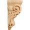 Ekena Millwork 4 1/2"W x 5"D x 10"H Medium Traditional Acanthus Corbel, Red Oak CORW04X05X10TARO - alternate 3